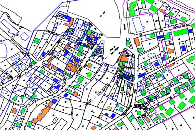 Résultat cartographique de contrôle GHP systématique d'assainissement collectif